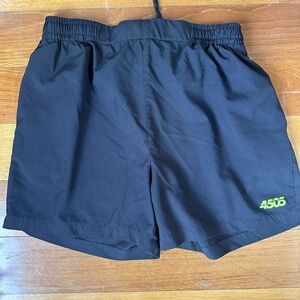 Black athletic shorts